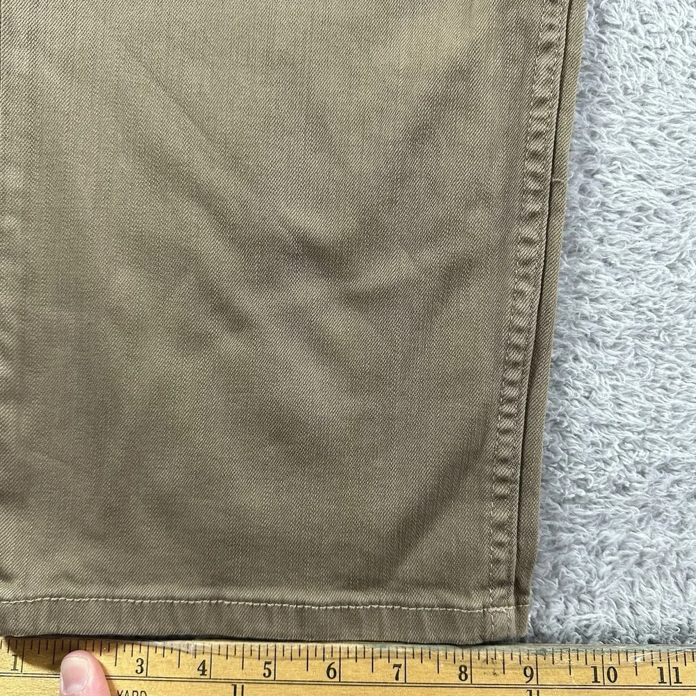 Flag and Anthem Chino Jean Pants Mens 42x34 Tan Brown Stretch Oakland Slim NWT‎